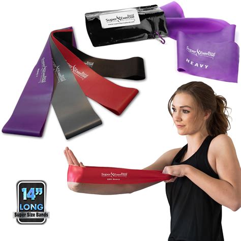 Purple Mini Loop Extra Heavy Duty Resistance Bandssuper Exercise Band