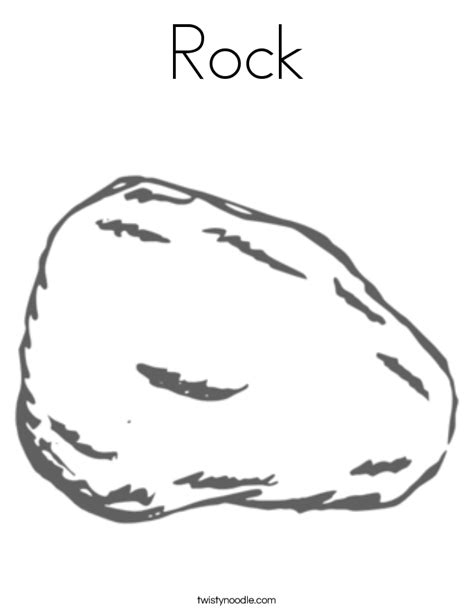 Free Printable Rock Coloring Pages