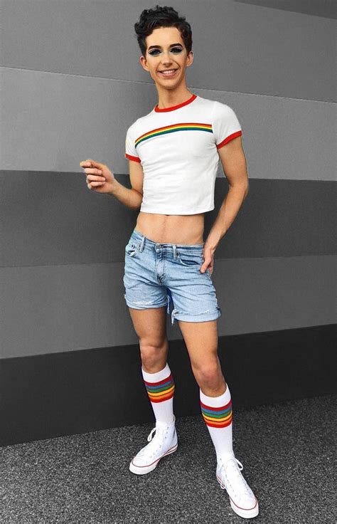 male crop top pride outfit gay outfit queer fashion