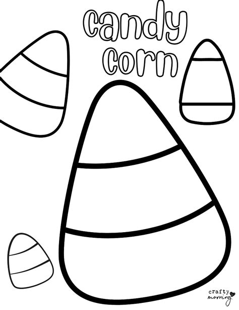 Candy Corn Coloring Pages Free Printables Crafty Morning