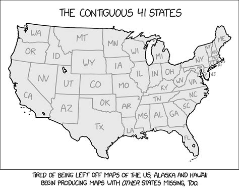 The Contiguous 41 States—wait What The Map Room