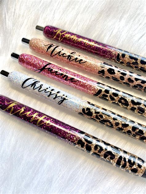 Sparkling Personalities Custom Refillable Glitter Pens With Multiple