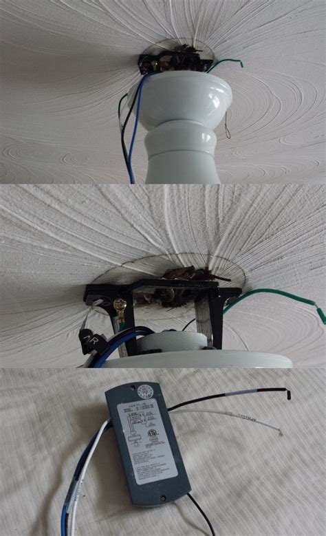 Installing a ceiling fan is relatively simple, despite a little bit of work if you're dealing with an electrical box. Old wiring in ceiling's electrical box - how to safely ...
