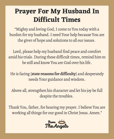 7 Prayers For My Husband In Difficult Times Work Health And Love