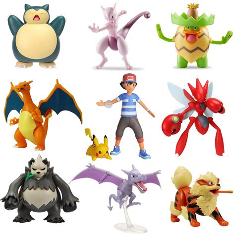 Pokemon Action Figures 4 5 Battle Feature Figure With Deluxe Actions Ebay