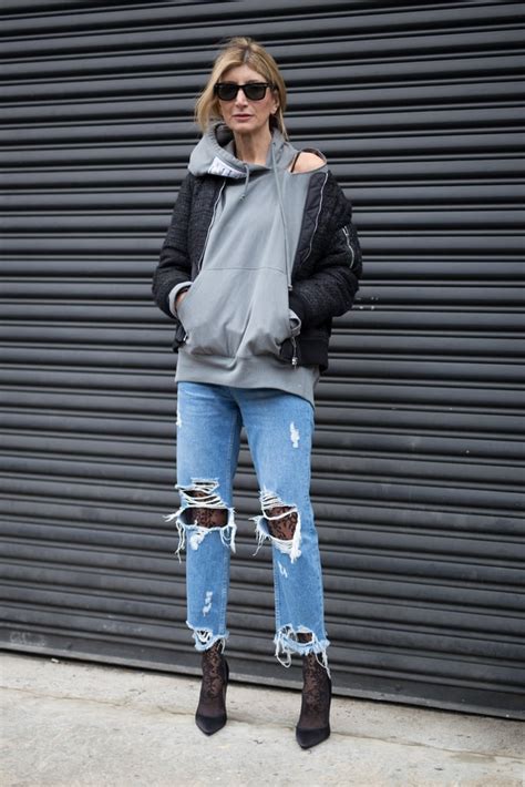 With A Hoodie Bomber And Booties That Look Infinitely Cooler With