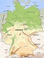 Mappa geografica della Germania - Mappa geografica della Germania ...