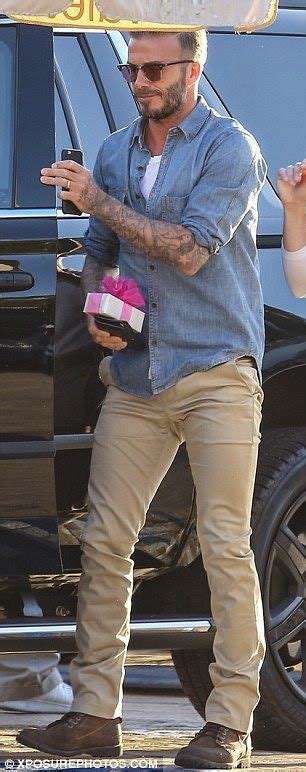 David Beckham Denim Shirt David Beckham Chinos David Beckham