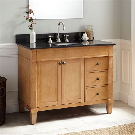 Bathroom vanity with linen cabinet land design reference. 42" Marilla Oak Vanity - Bathroom Vanities - Bathroom