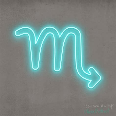 Scorpio Zodiac Neon Sign Wall Art Led Art Neon For Home Etsy