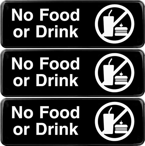 The Best No Food Drink Sign Home Preview