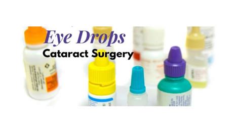 Catarct News The Use Eye Drops For Cataract Surgery