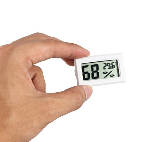 Profissional mini digital lcd termômetro higrômetro medidor de