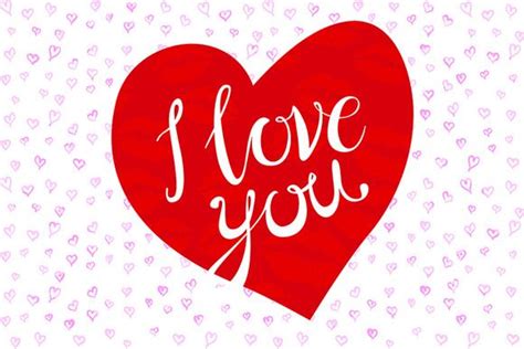 I Love You Red Heart Romantic Fonts Red Hearts Art I Love You So