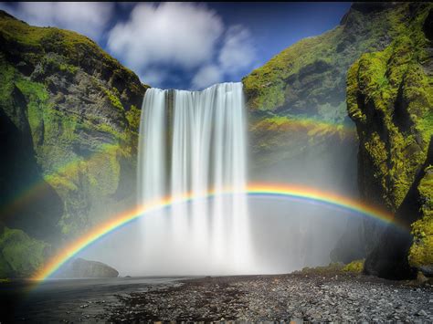 45 Desktop Wallpapers Waterfalls With Rainbow On Wallpapersafari