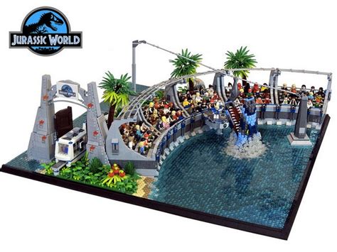 Jurassic Park Lego Diorama Combines All Four Films Into One Massive Display Gizmodo Uk