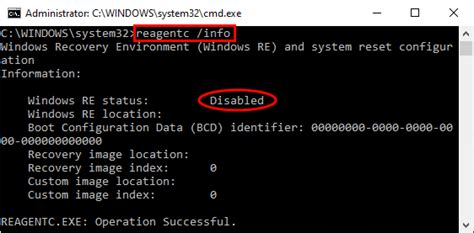 How To Enable Or Disable Windows Recovery Environment