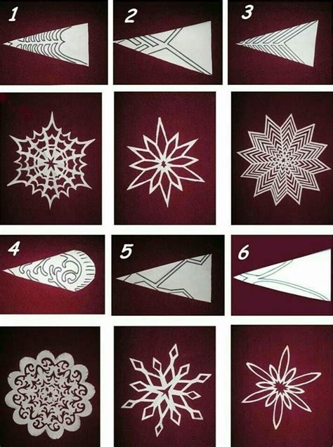 Snowflake Paper Crafts Diy Xmas Crafts Paper Snowflake Template