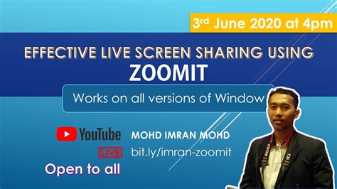 Effective Live Screen Sharing Using Zoomit Youtube