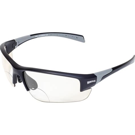 Hercules 7 24 Hour Photochromic Bifocal 2 0 Lens Safety Glasses Clear To Smoke Z87 1