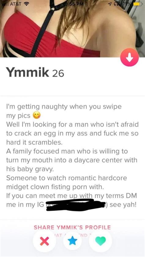34 Sexy And Nasty Tinder Profiles Barnorama