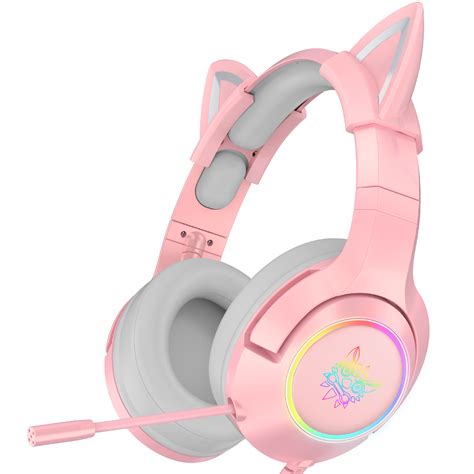 Onikuma K9 Pink Cat Ears 35 Gaming Headset Repc Computer Store