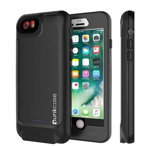 Punkjuice Iphone 8 Plus External Battery Case Black