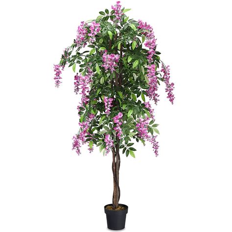 6 Feet Artificial Wistera Silk Indoor Outdoor Tree Indoor Flowers