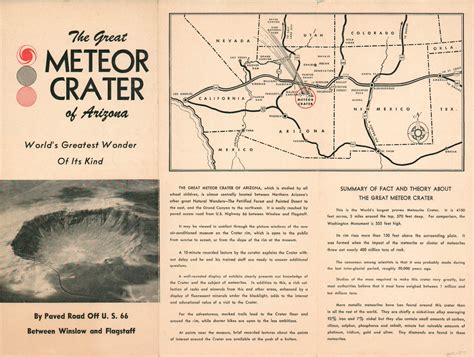 The Great Meteor Crater Of Arizona Curtis Wright Maps