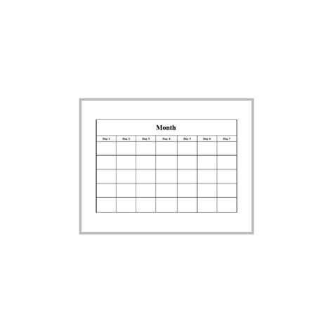 Blank Calendar