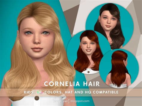 Cornelia Hair Kids By Sonyasimscc At Tsr Lana Cc Finds