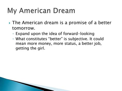 The American Dream