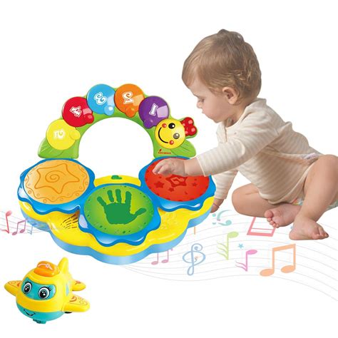 Musical Drums Piano Baby Toys 6 To12 Months Musiclightsfunny Sounds