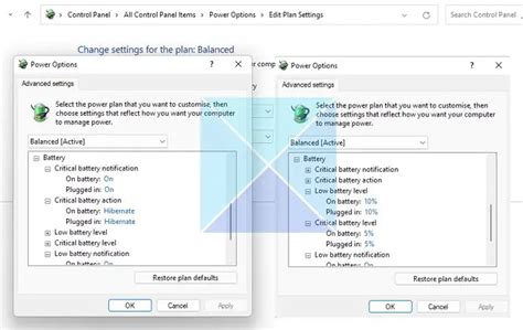 Modifier Les Notifications De Niveau De Batterie Faible De Réserve Et