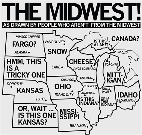 Map Of Midwest Usa States And Capitals Region Of United States