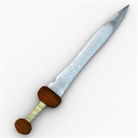 Gladius Roman Sword 3d Model Game Ready Max Obj 3ds