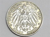 Münze 3 Mark, 1911 J, Deutsches Reich, Freie und Hansestadt Hamburg