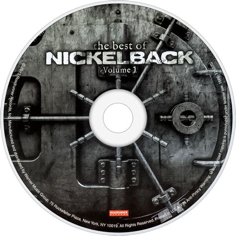 Nickelback The Best Of Nickelback Volume 1 Cd Disc Circle Original