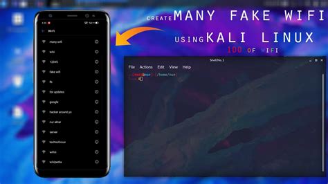 Create Many Fake WiFi On Kali Linux Confuse WiFi Users Around You