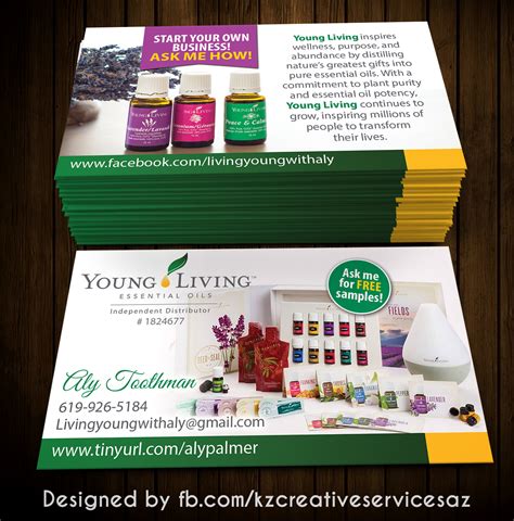 Young Living Business Card 1 · Kz Creative Services · Online Store