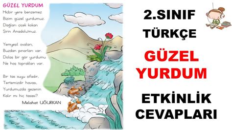 Güzel Yurdum Şiiri Cevapları 2 Sınıf Türkçe Ders Kitabı Sayfa 63 64