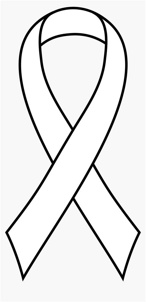 Printable Cancer Ribbon Outline