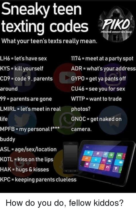 Sneaky Teen Texting Codes Riko What Yourteens Texts Really Mean Lh6