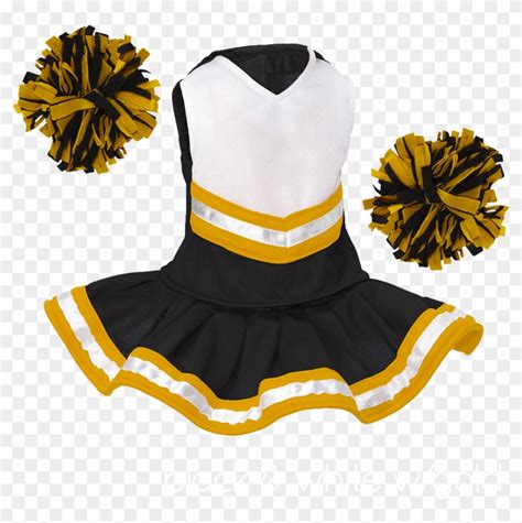 Cheerleader Png Cheerleading Uniforms Black And Gold Transparent Png