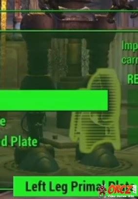 Fallout Left Leg Primal Plate Orcz Com The Video Games Wiki