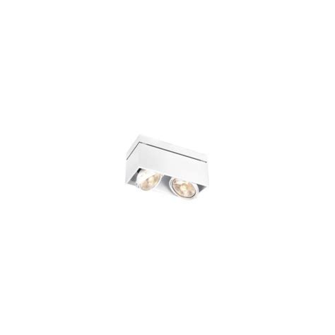 Slv 117111 White Kardamod Surface Square Es111 Double Ceiling Light At