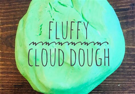 My kids love this dough! Fluffy Cloud Dough Recipe - Glitter On A Dime