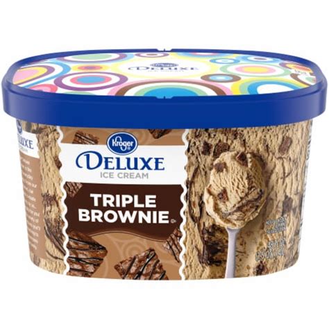 Kroger® Deluxe Triple Brownie Ice Cream 48 Fl Oz Food 4 Less