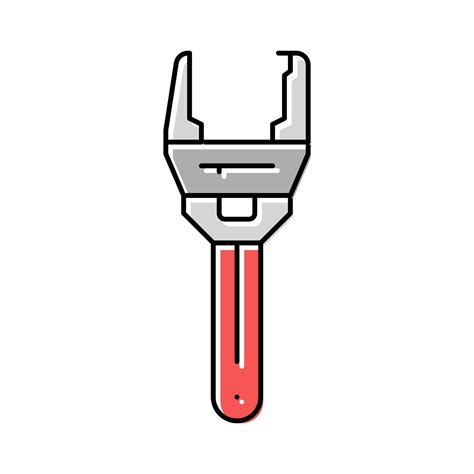 Plumbers Wrench Tool Color Icon Vector Illustration 19000663 Vector Art