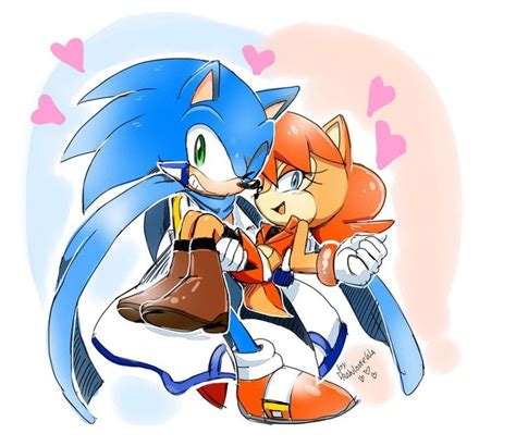 The Sonic And Tails Are Hugging Each Other In This Cute Cartoon Character Drawing By Me